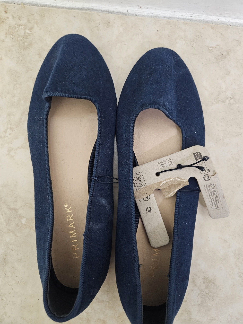 Primark Dark Navy Women's Slip-On Ballet Flats